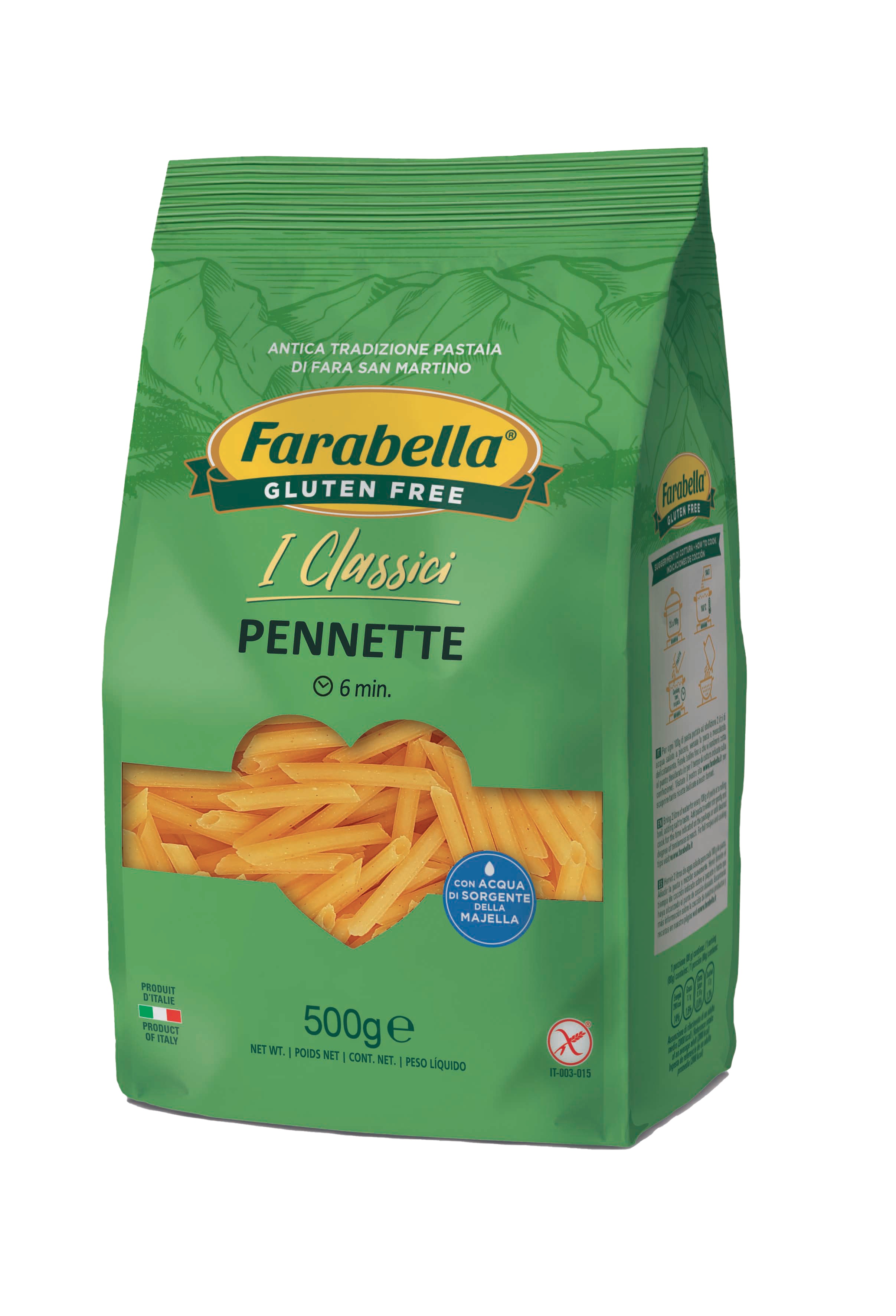 Pennette Senza Glutine - Pasta Farabella