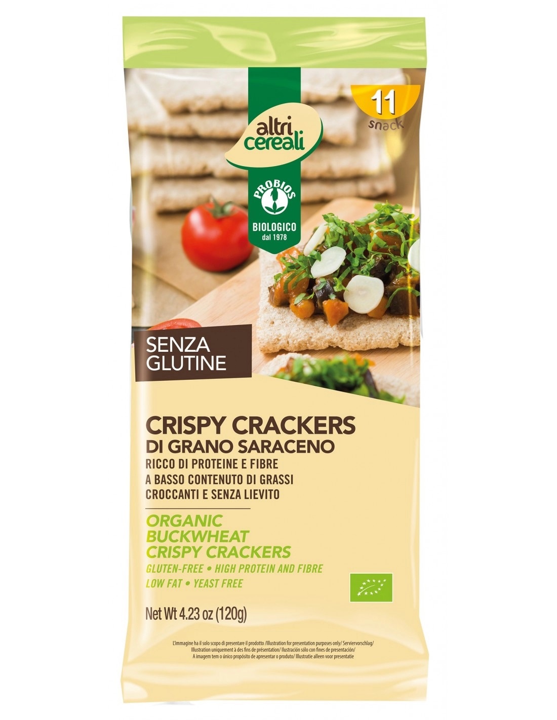 Crispy Cracker di Grano Saraceno Senza Glutine - Probios