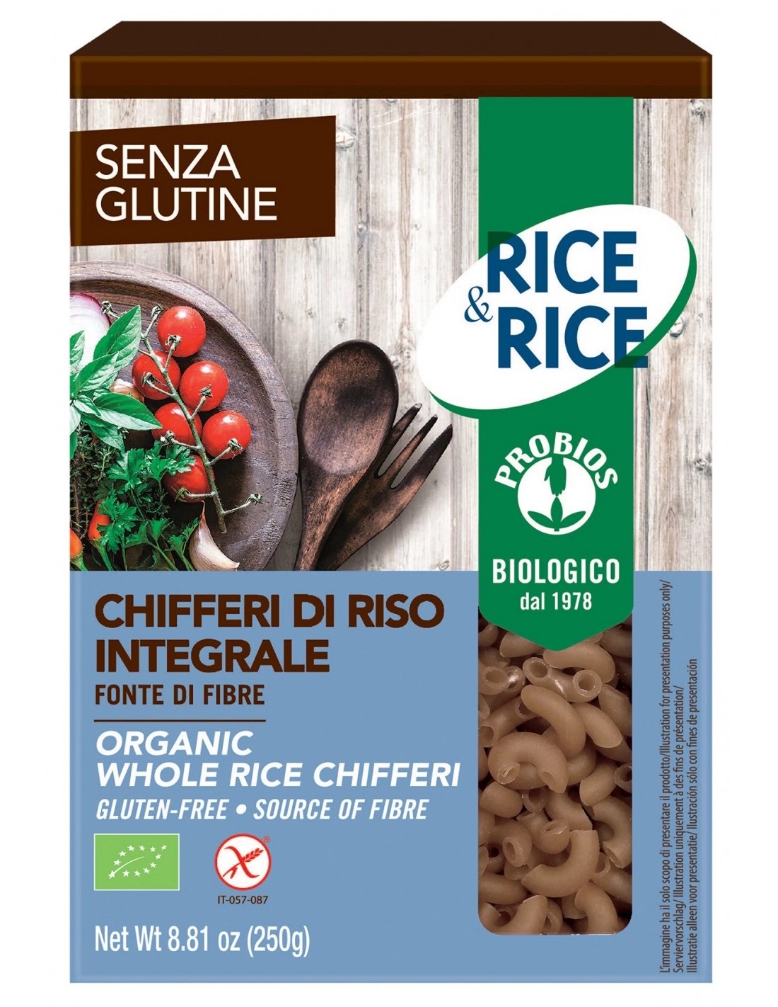 Chifferi di Riso Integrale Senza Glutine - Probios