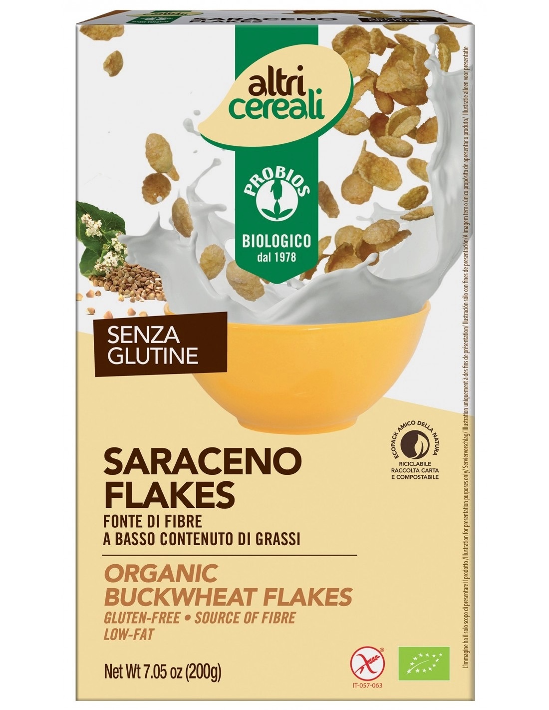 Saraceno Flakes Senza Glutine - Probios