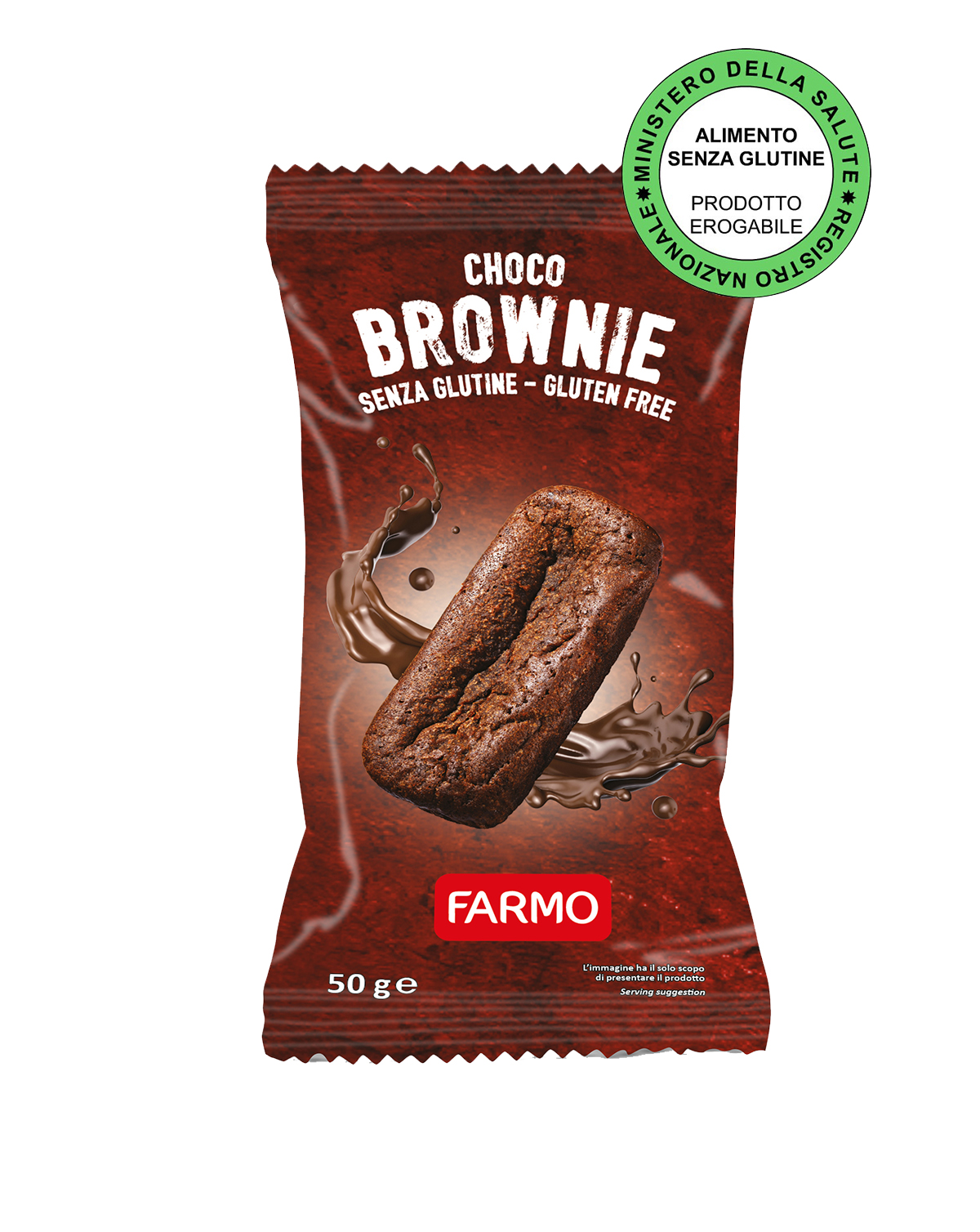 Choco Brownie Senza Glutine Monodose - Farmo