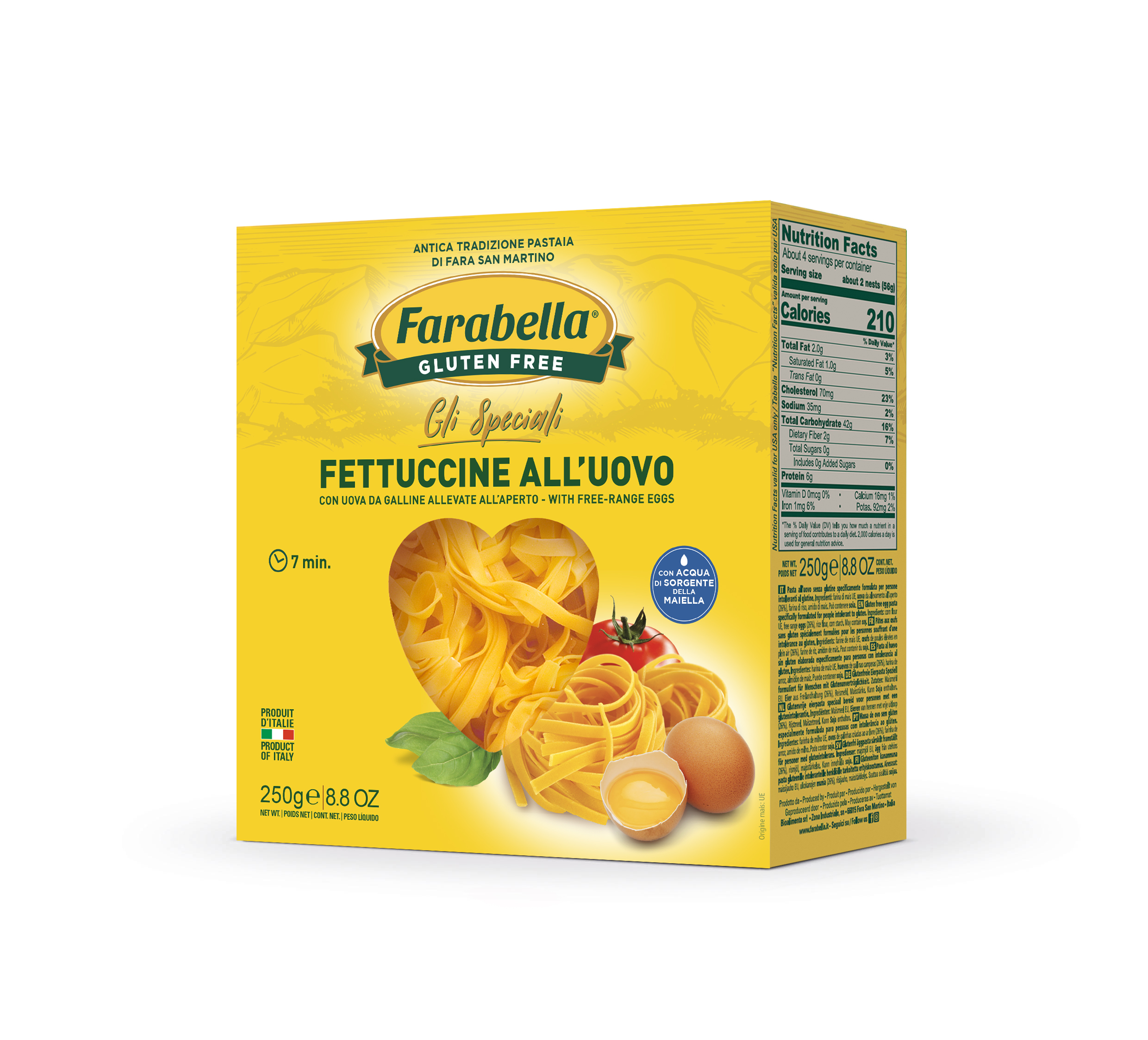 Fettuccine all'Uovo Senza Glutine - Farabella