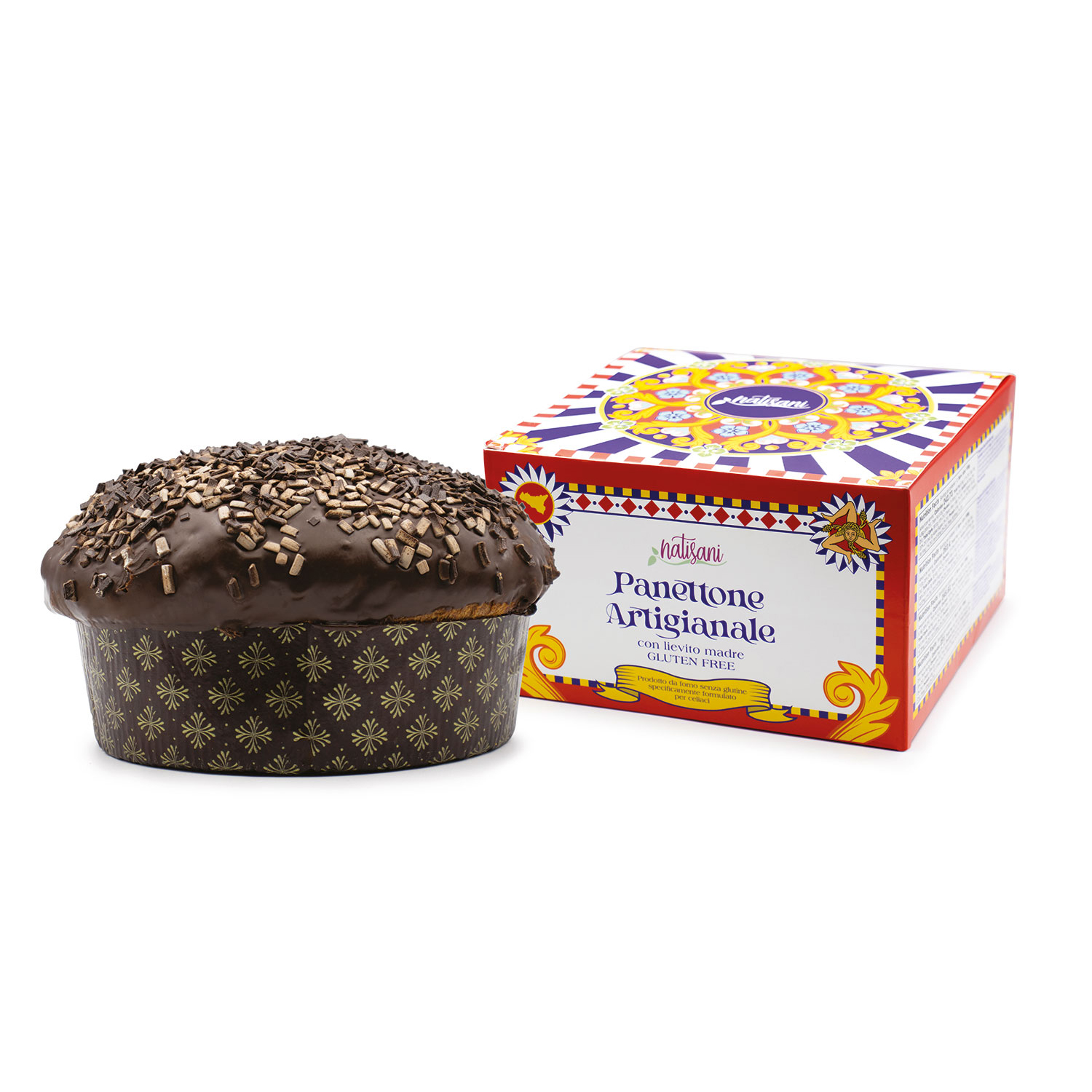 Panettone Cioccolato Senza Glutine 600g - Natisani