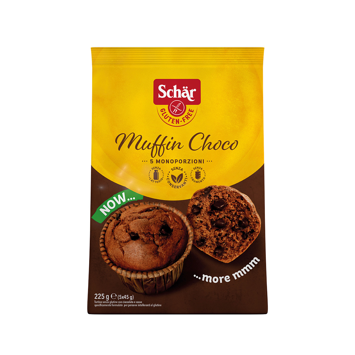 Muffins al cacao con gocce di cioccolato Gluten free - Schär