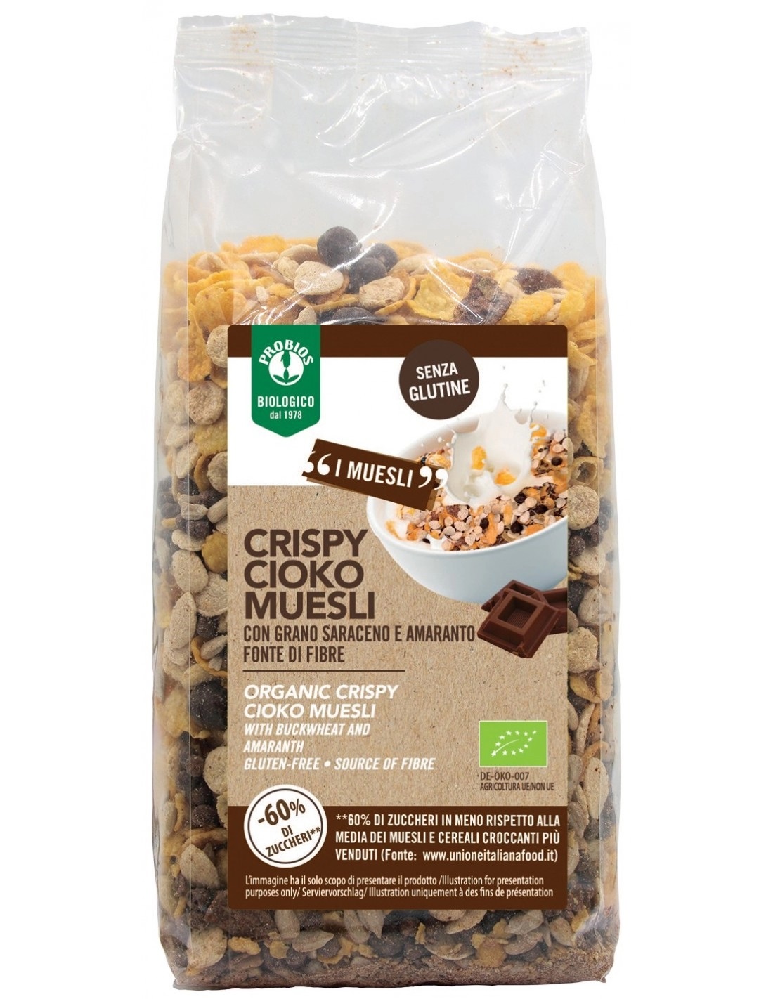 Cereali Crispy Cioko Muesli Senza Glutine - Probios