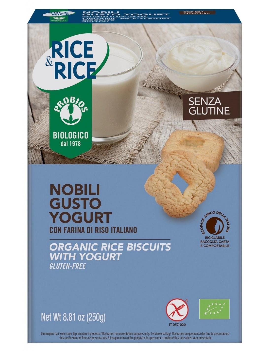 Nobili Gusto Yogurt Biscotti Senza Glutine - Probios