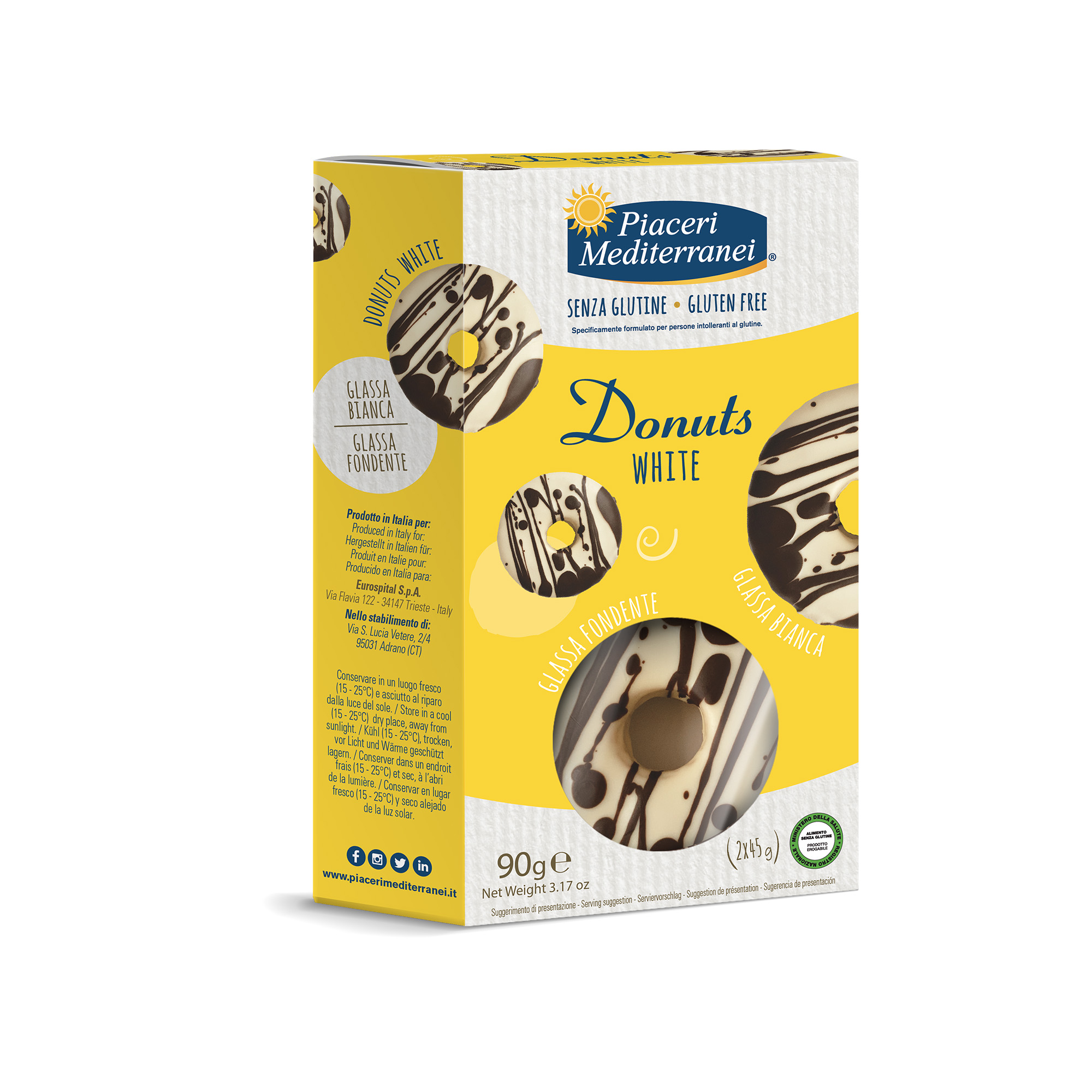 Donuts Senza Glutine White - Piaceri Mediterranei