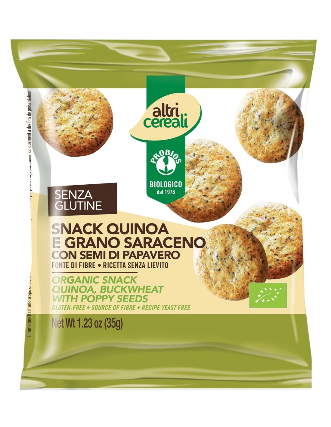 Snack Quinoa e Grano Saraceno Senza Glutine - Probios