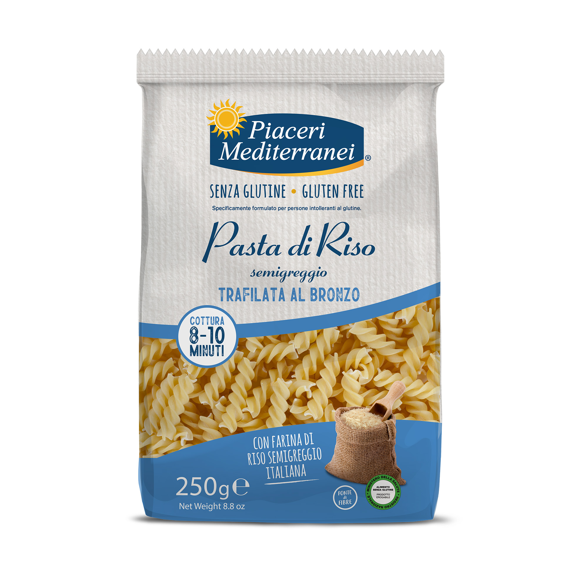 Fusilli di Riso Senza Glutine - Piaceri Mediterranei