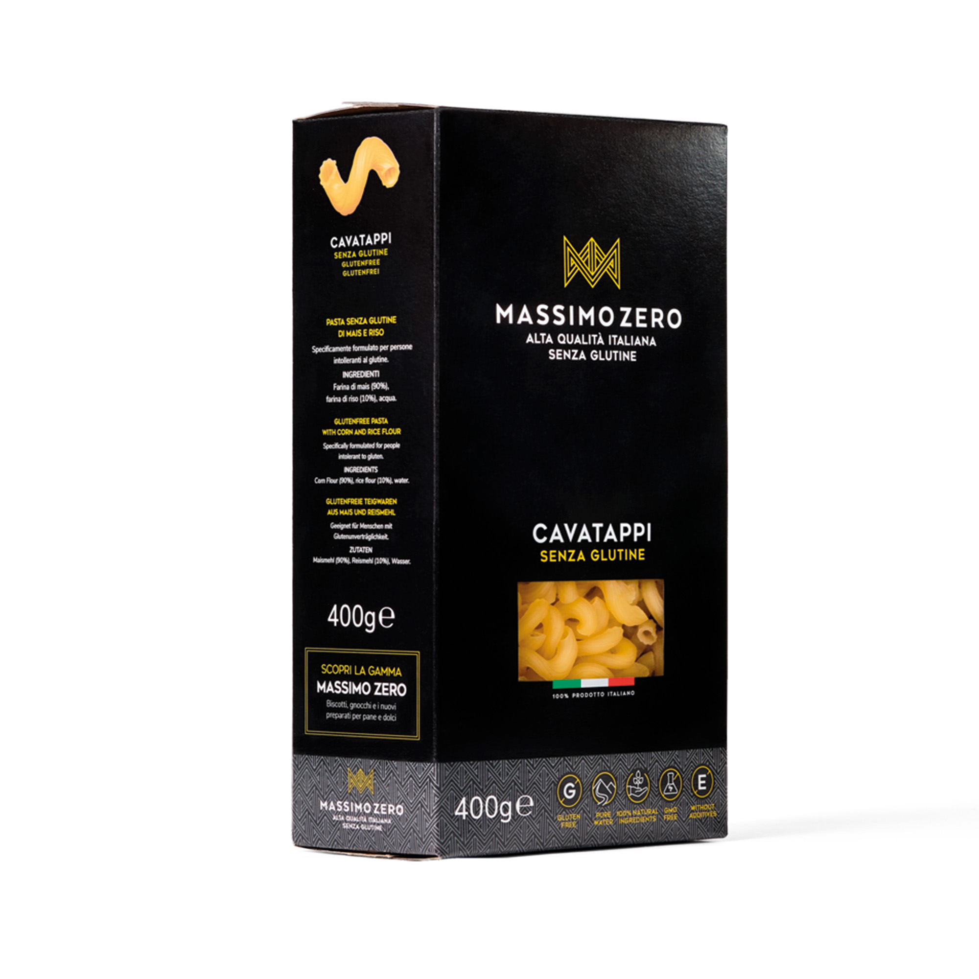 Cavatappi 400g Senza Glutine - Massimo Zero