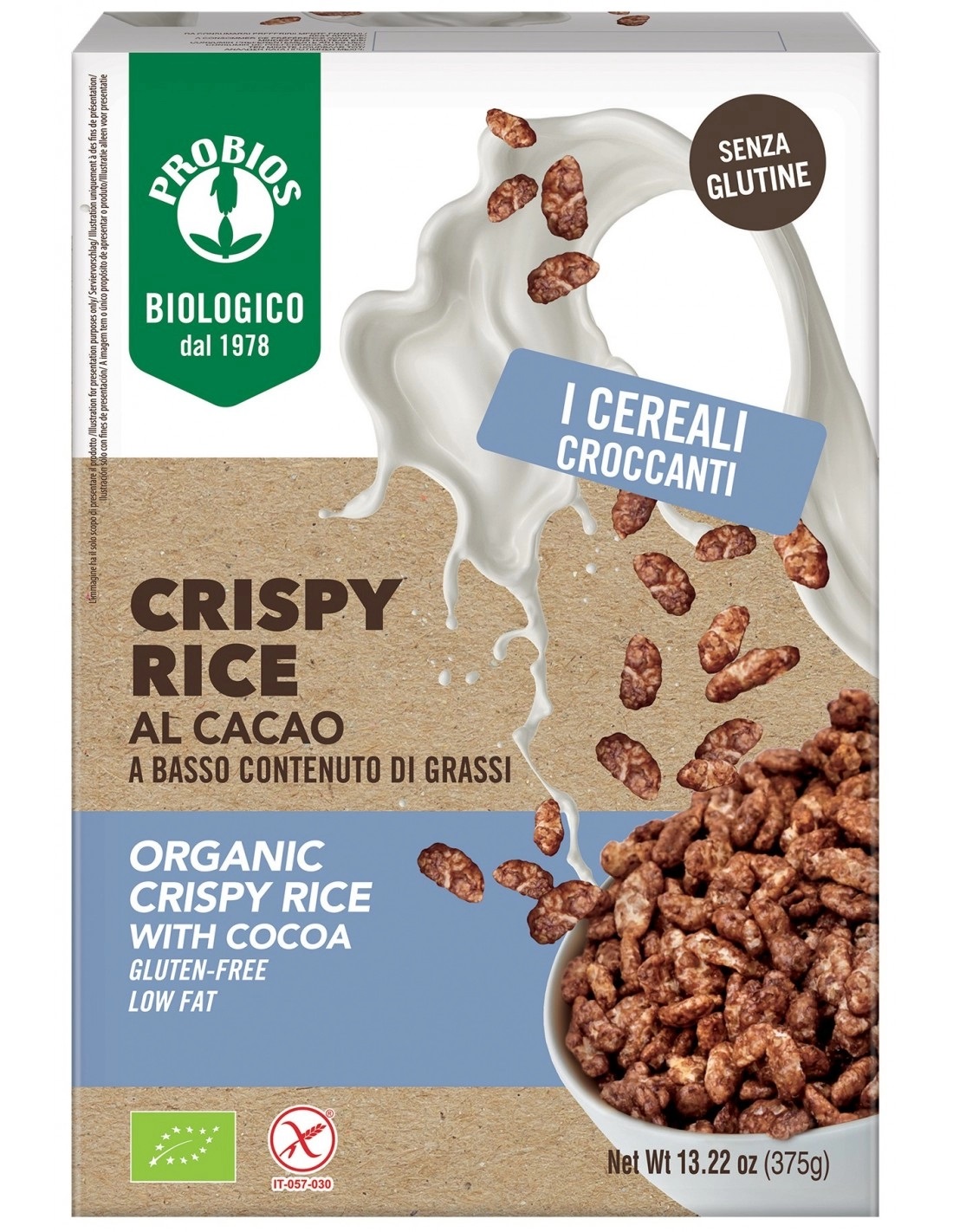 Cereali Senza Glutine Crispy Rice Cacao - Probios