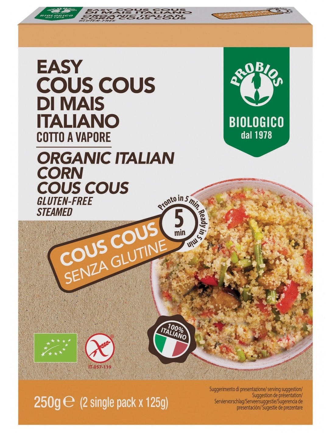 Cous Cous di Mais Senza Glutine - Probios