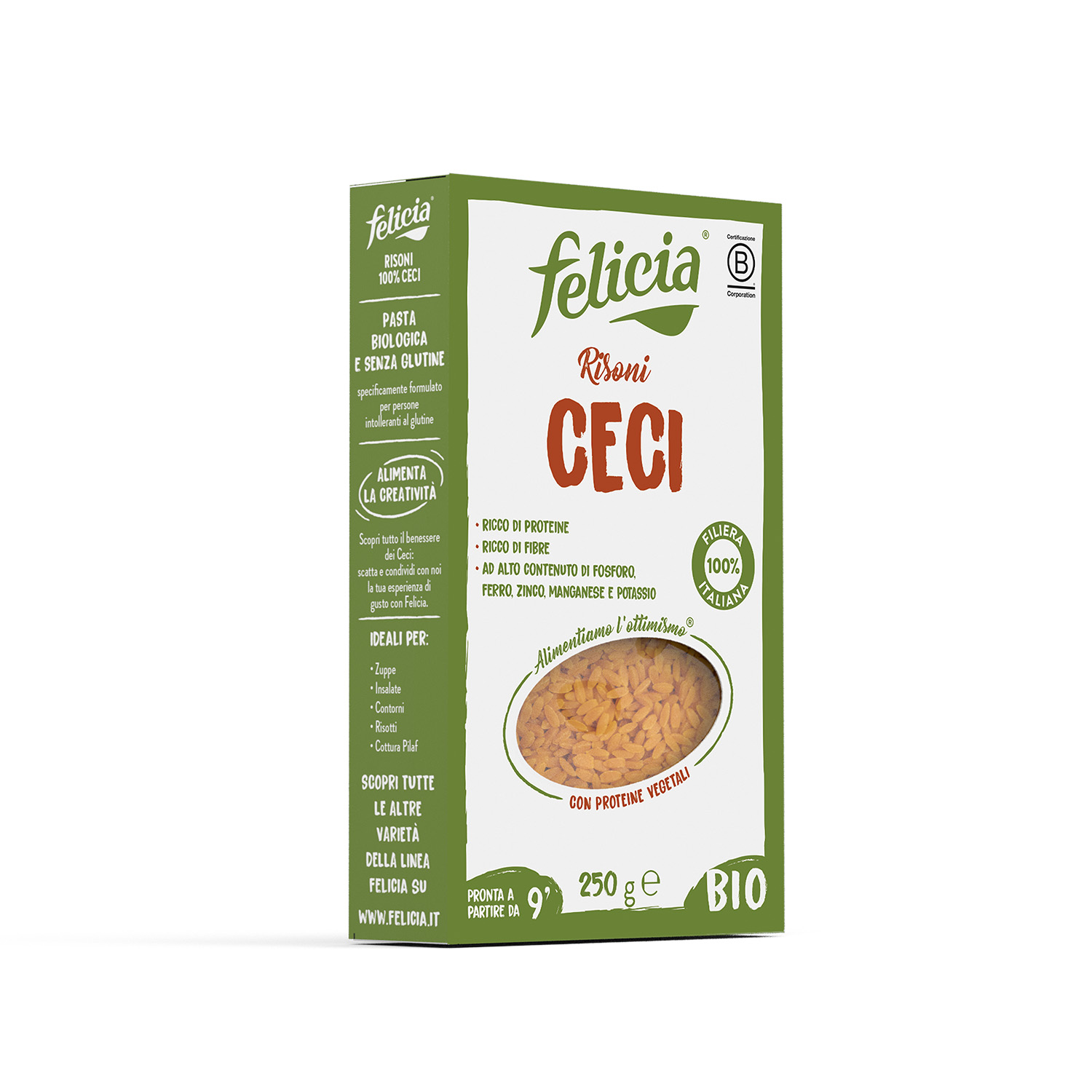 Risoni Senza Glutine di Ceci - Pasta Felicia
