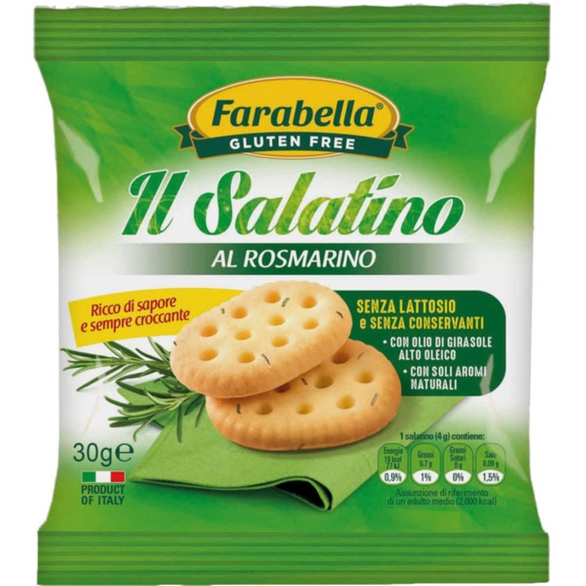 Salatino al Rosmarino Senza Glutine - Farabella