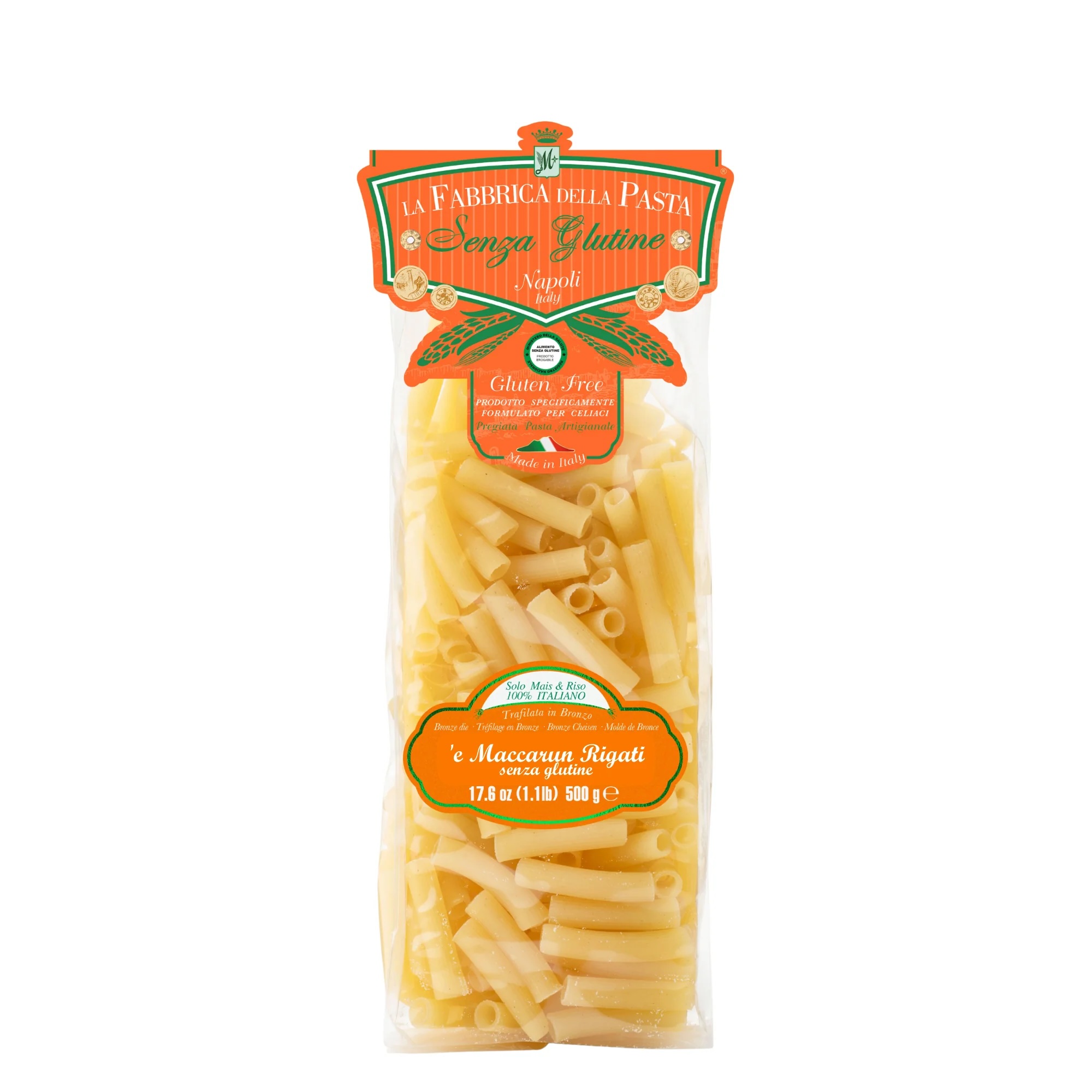 Maccheroni Rigati Senza Glutine - Pasta di Gragnano