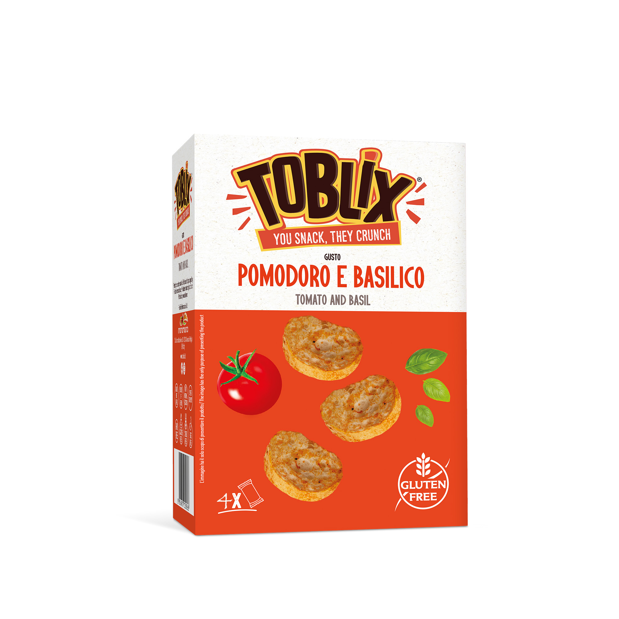 Toblix Pomodoro e Basilico Senza Glutine - Moramarco