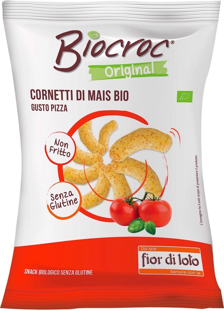 Cornetti di Mais al Gusto Pizza Senza Glutine - Biocroc