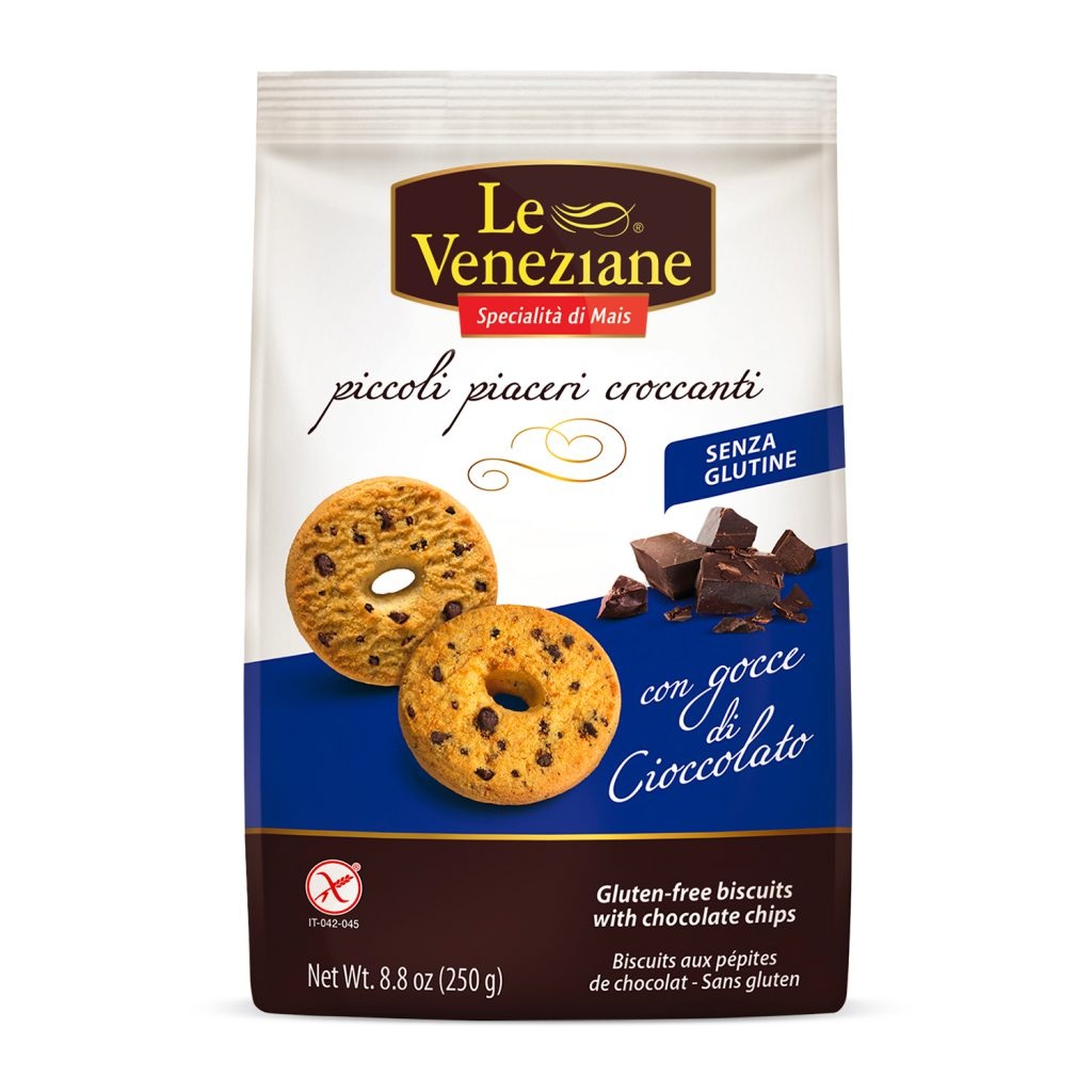 Biscotti con gocce di cioccolato senza glutine - Le Veneziane