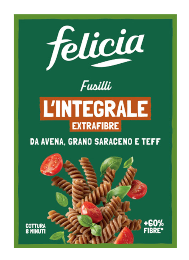 Fusilli Senza Glutine l'Integrale Extra Fibre 340 gr - Felicia