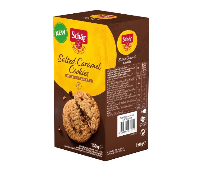 Biscotti Salted Caramel Cookies con Gocce di Cioccolato Senza Glutine - Schär