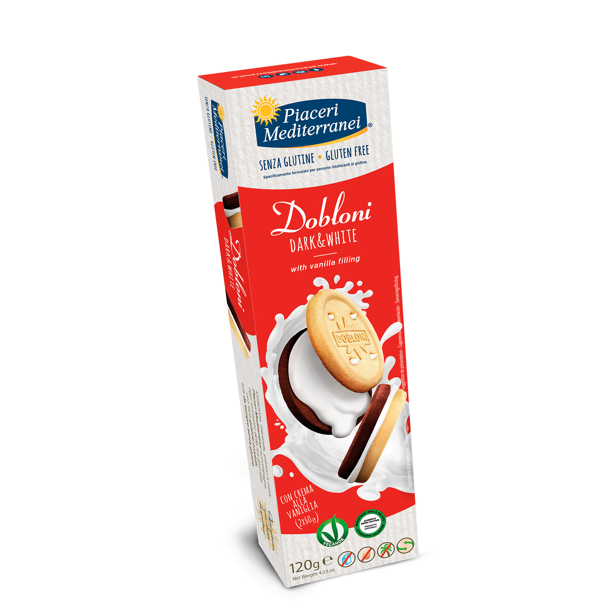 Dobloni Dark & White Senza Glutine - Piaceri Mediterranei