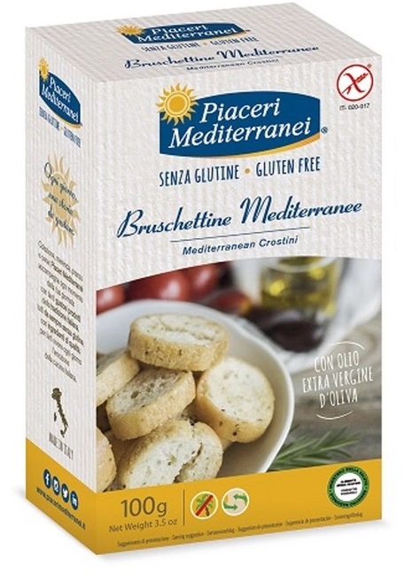 Bruschettine Senza Glutine Mediterranee - Piaceri Mediterranei