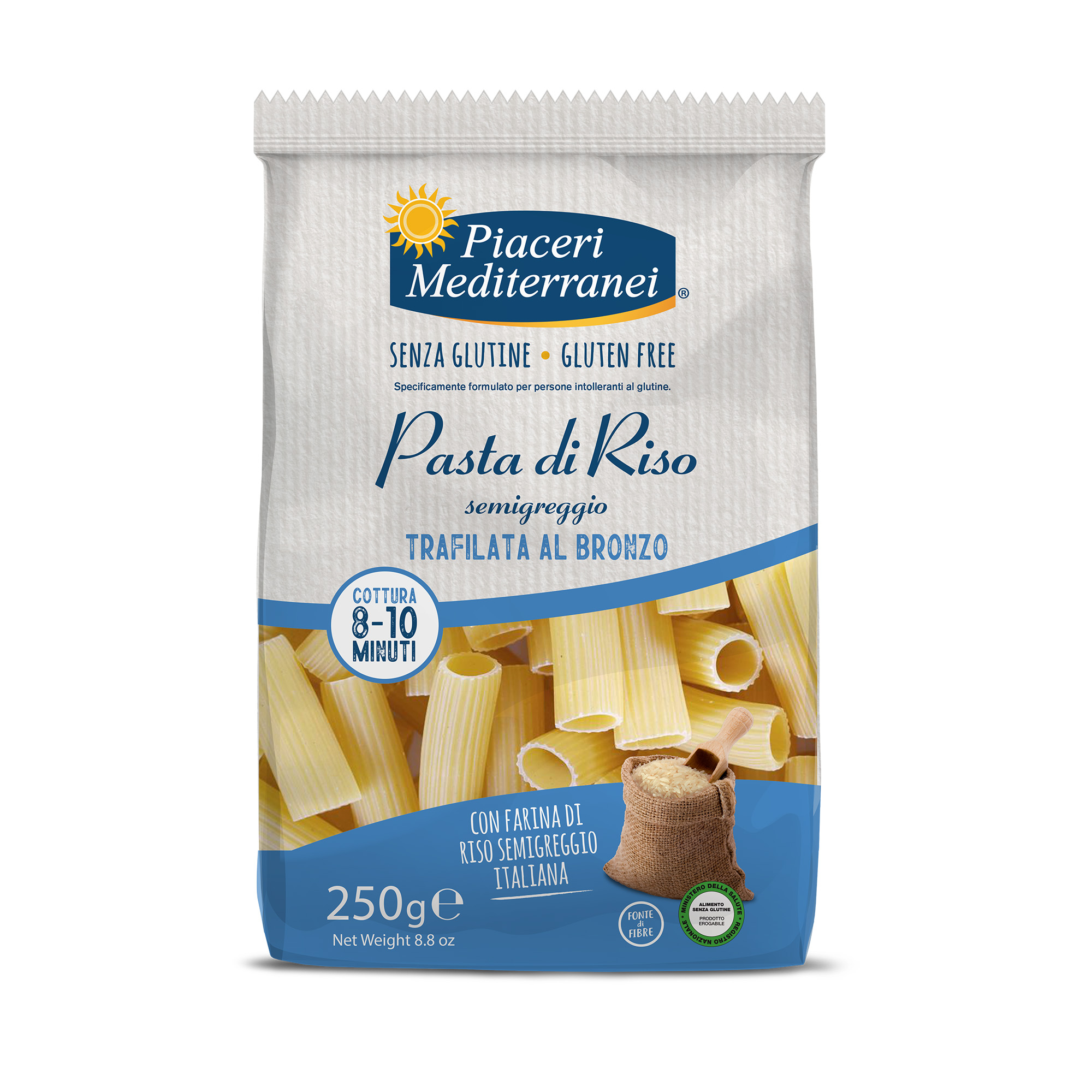 Rigatoni di Riso Senza Glutine - Piaceri Mediterranei