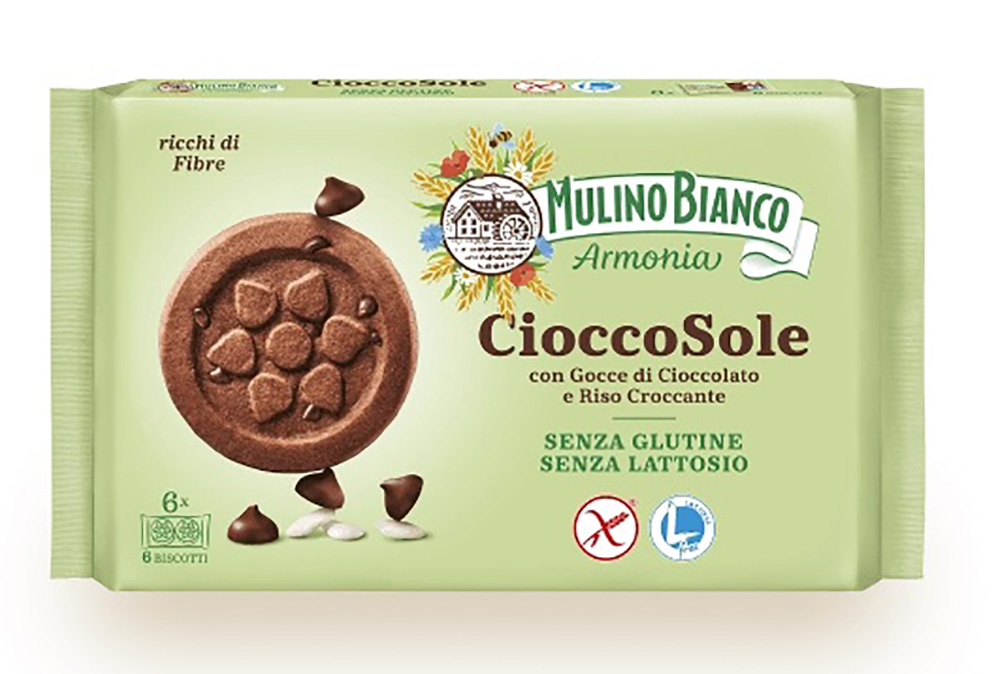 CioccoSole Biscotti Frollini Senza Glutine al cioccolato e riso - Mulino Bianco