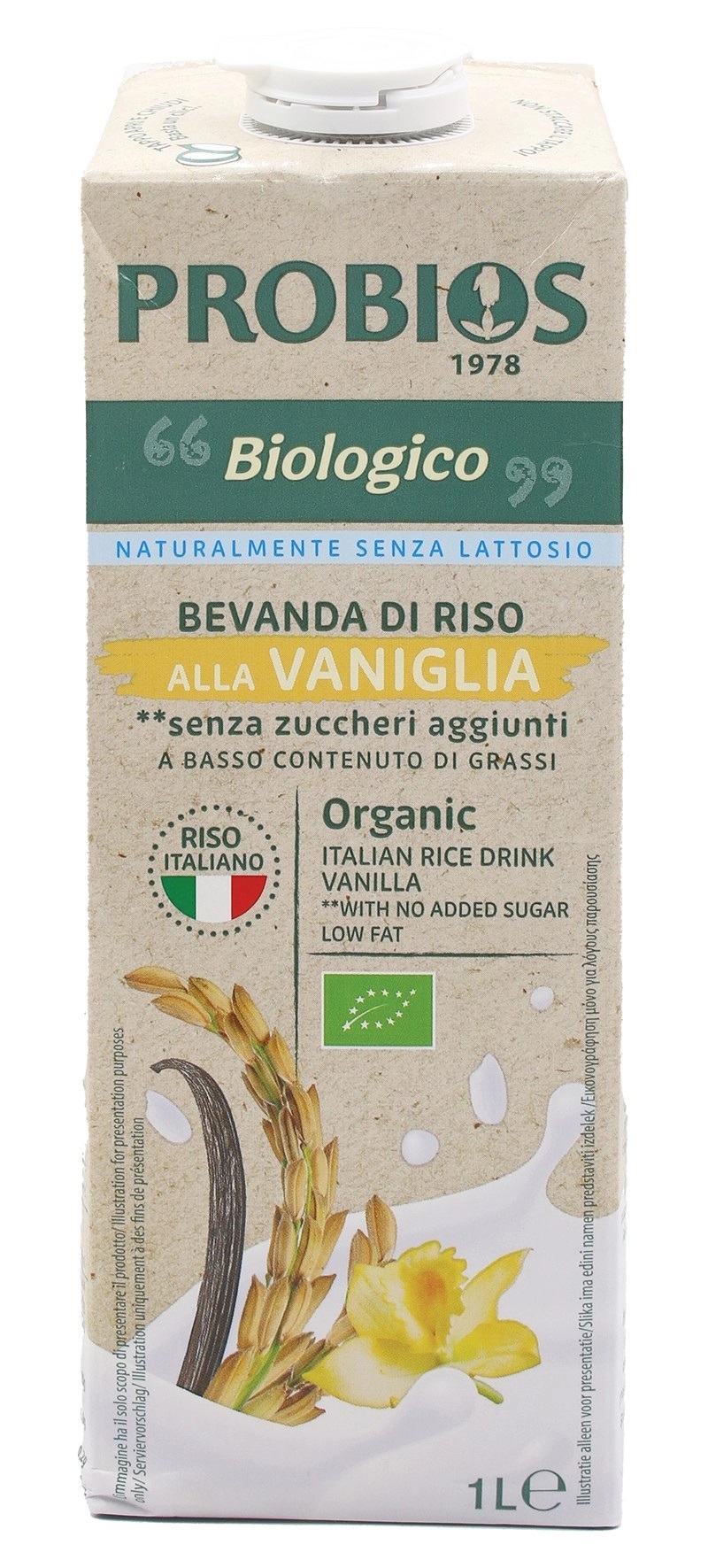 Bevanda di Riso alla Vaniglia Senza Glutine - Probios