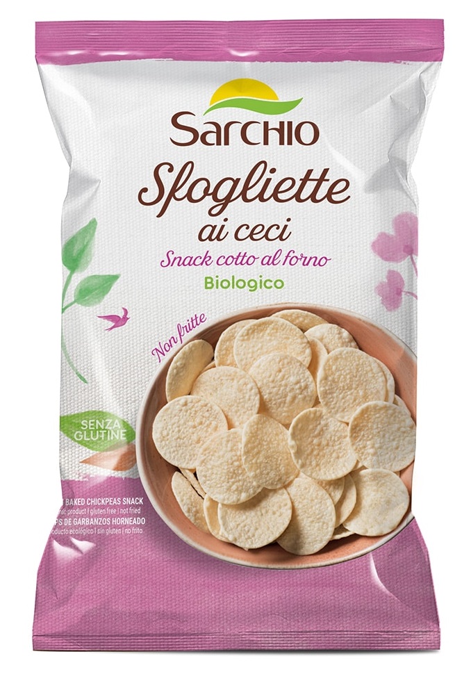 Sfogliette ai Ceci Snack Senza Glutine - Sarchio