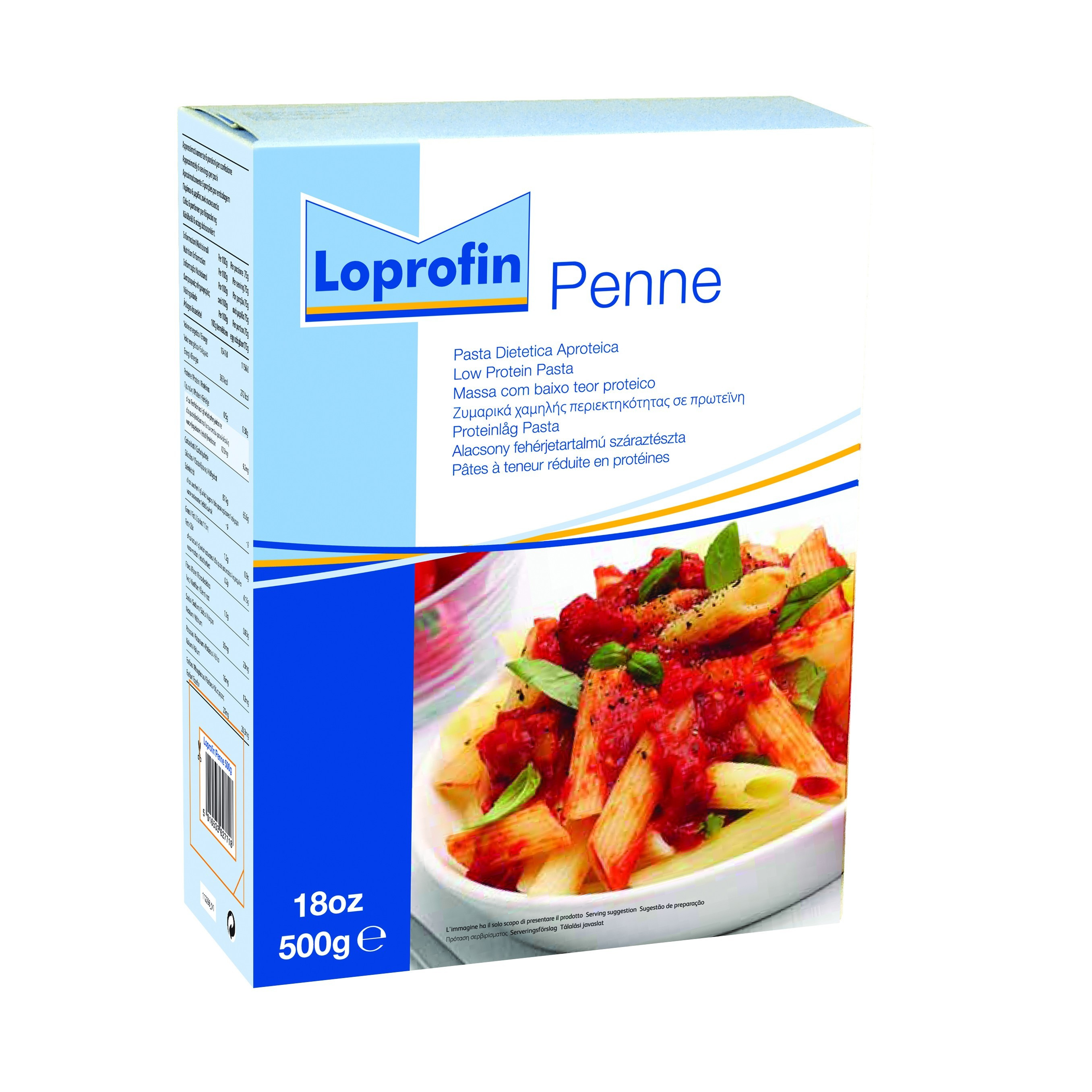 Pasta Penne Rigate Aproteica - Loprofin Nutricia