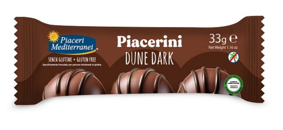 Piacerini Dune Dark senza glutine - Piaceri Mediterranei