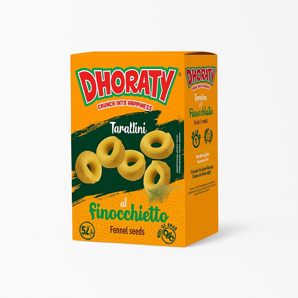 Taralli al finocchietto senza glutine Dhoraty snack croccanti 5x30g - Moramarco