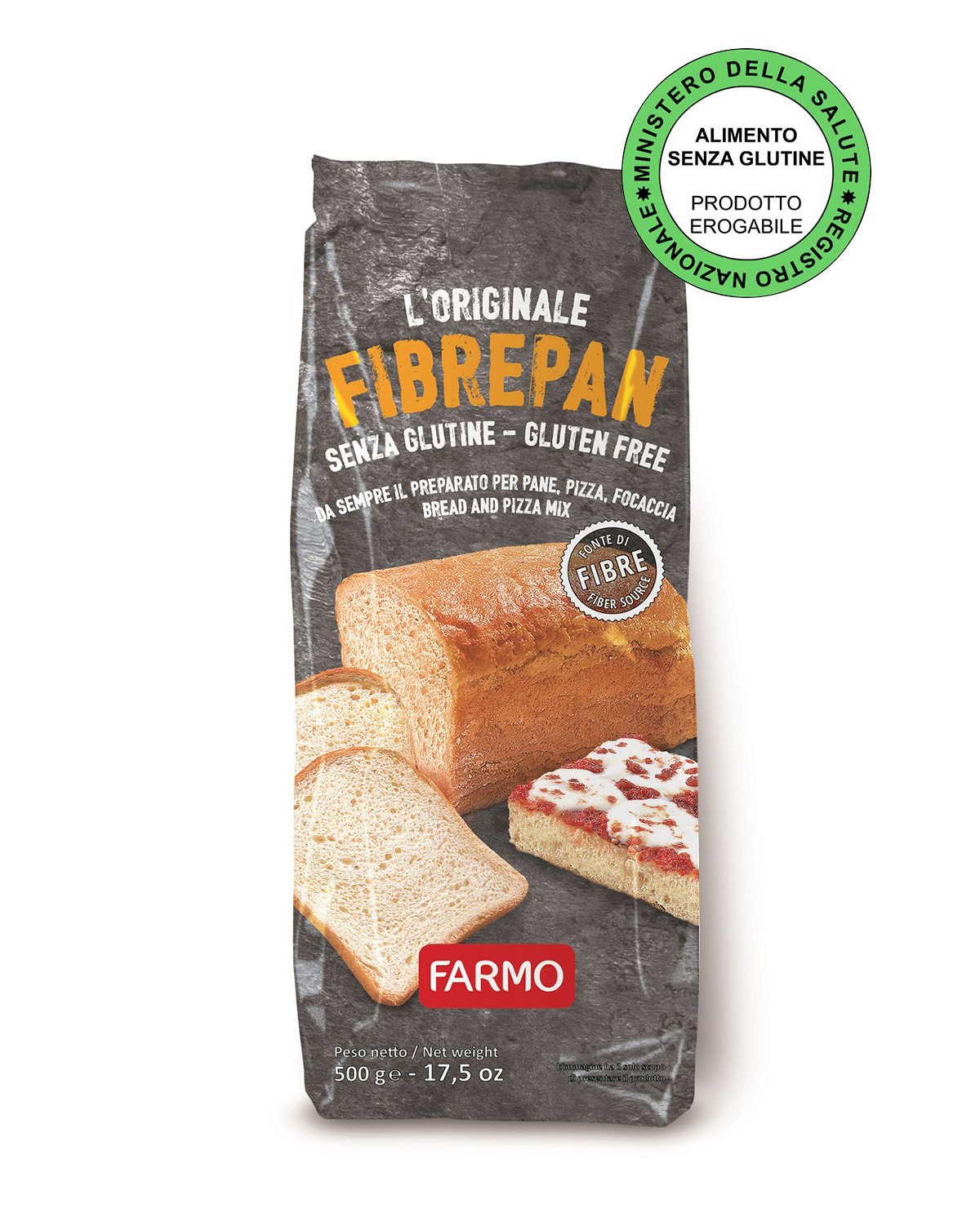 FIBREPAN - L'ORIGINALE - Preparato per Pane Pizza e Focaccia - Farmo