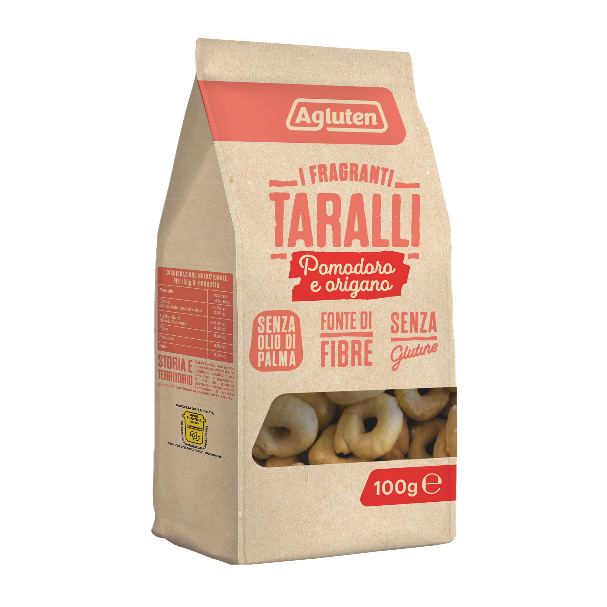 Taralli Pomodoro e Origano Senza Glutine - Agluten