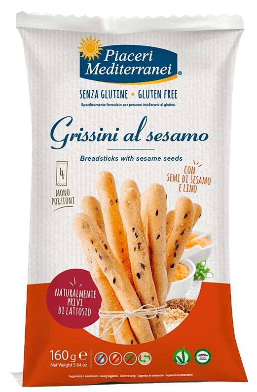 Grissini al Sesamo Senza Glutine - Piaceri Mediterranei