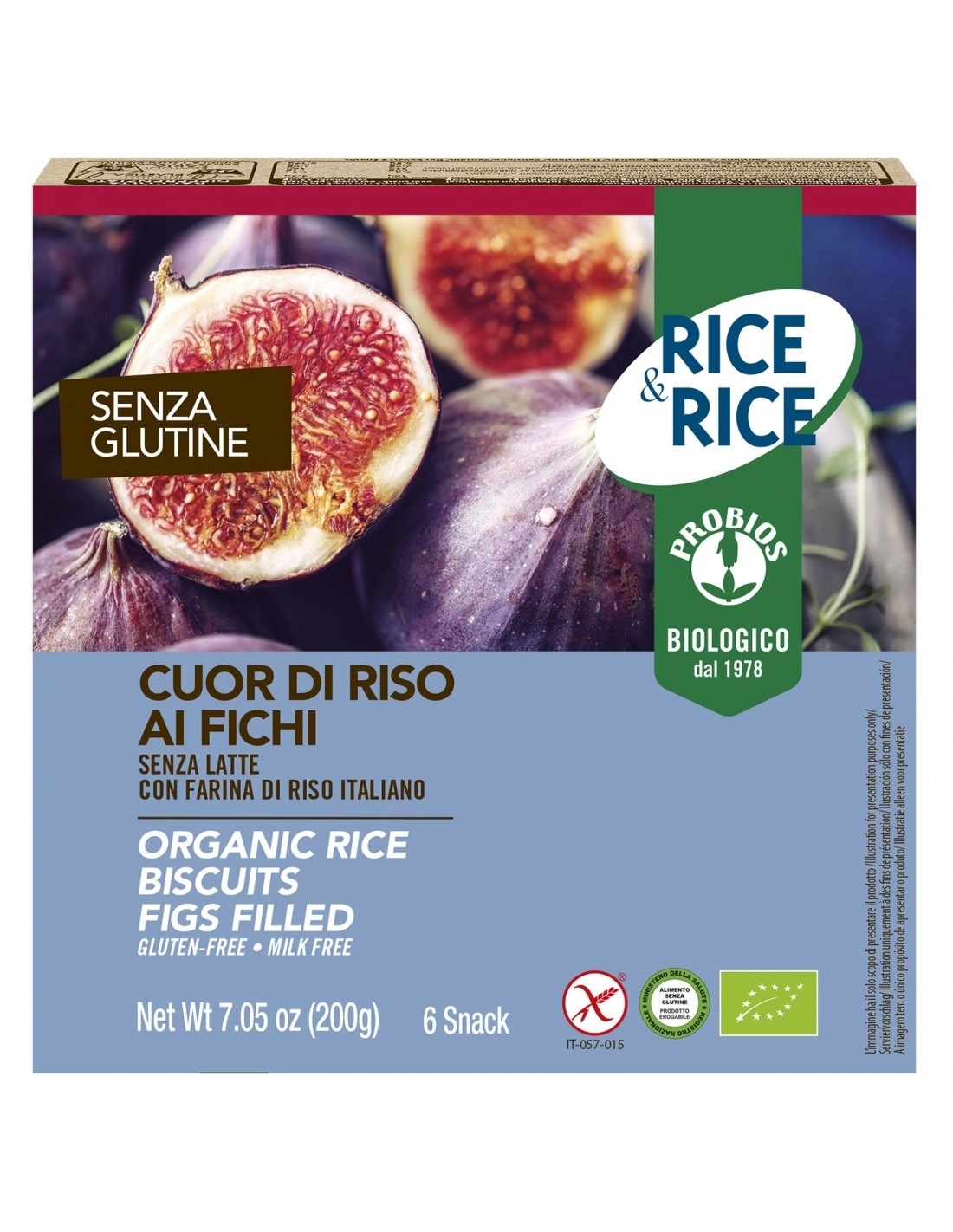 Cuor di Riso ai Fichi Biscotti Senza Glutine - Probios