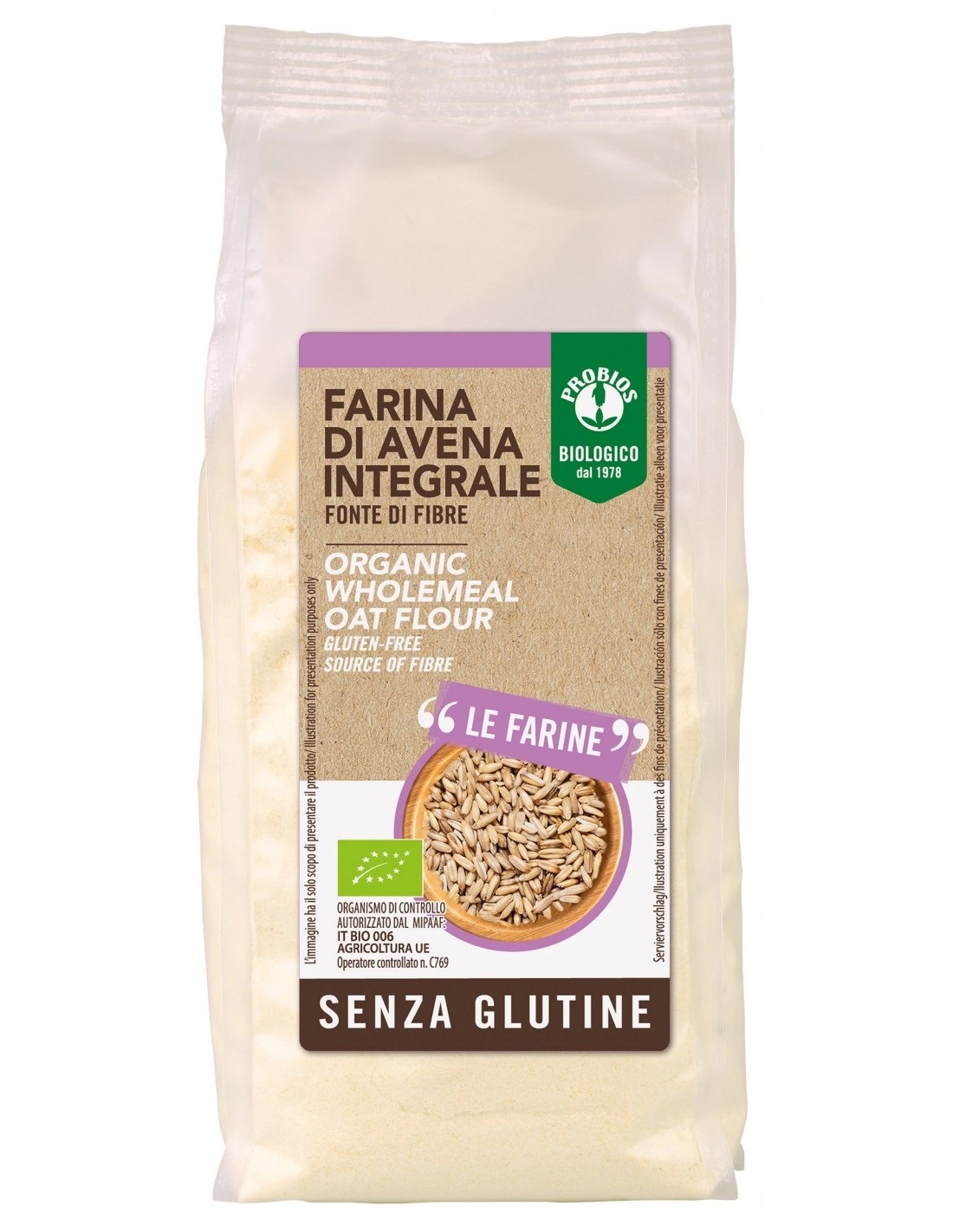 Farina di Avena Integrale Senza Glutine - Probios
