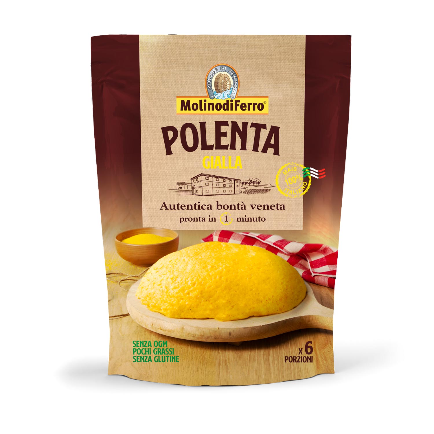 Polenta gialla senza glutine - Molino di ferro