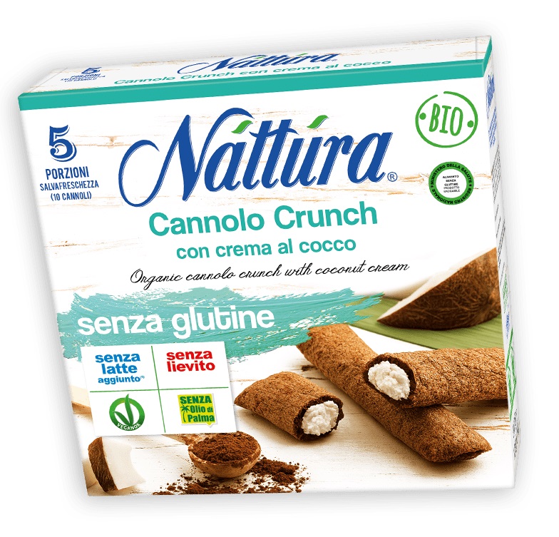 Cannolo Crunch con Crema al Cocco Senza Glutine - Nattura