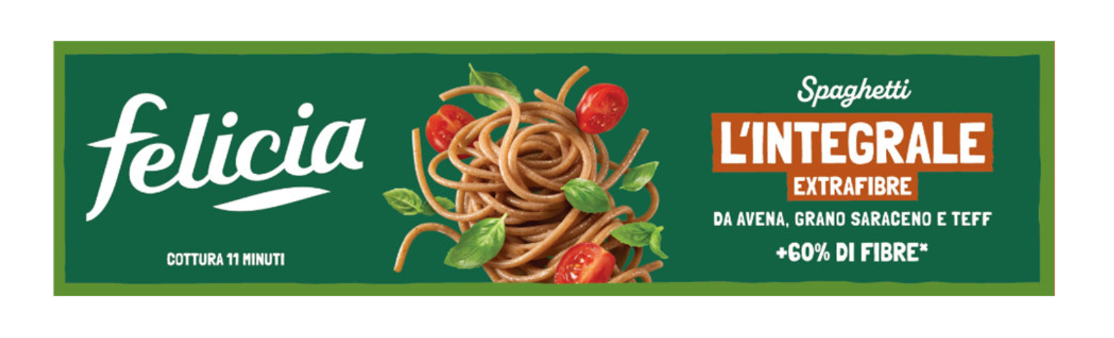 Spaghetti Senza Glutine l'Integrale Extra Fibre 340 gr - Felicia 