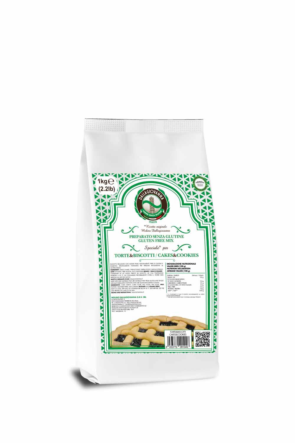 Preparato per Torte e Biscotti Senza Glutine - Molino Dallagiovanna