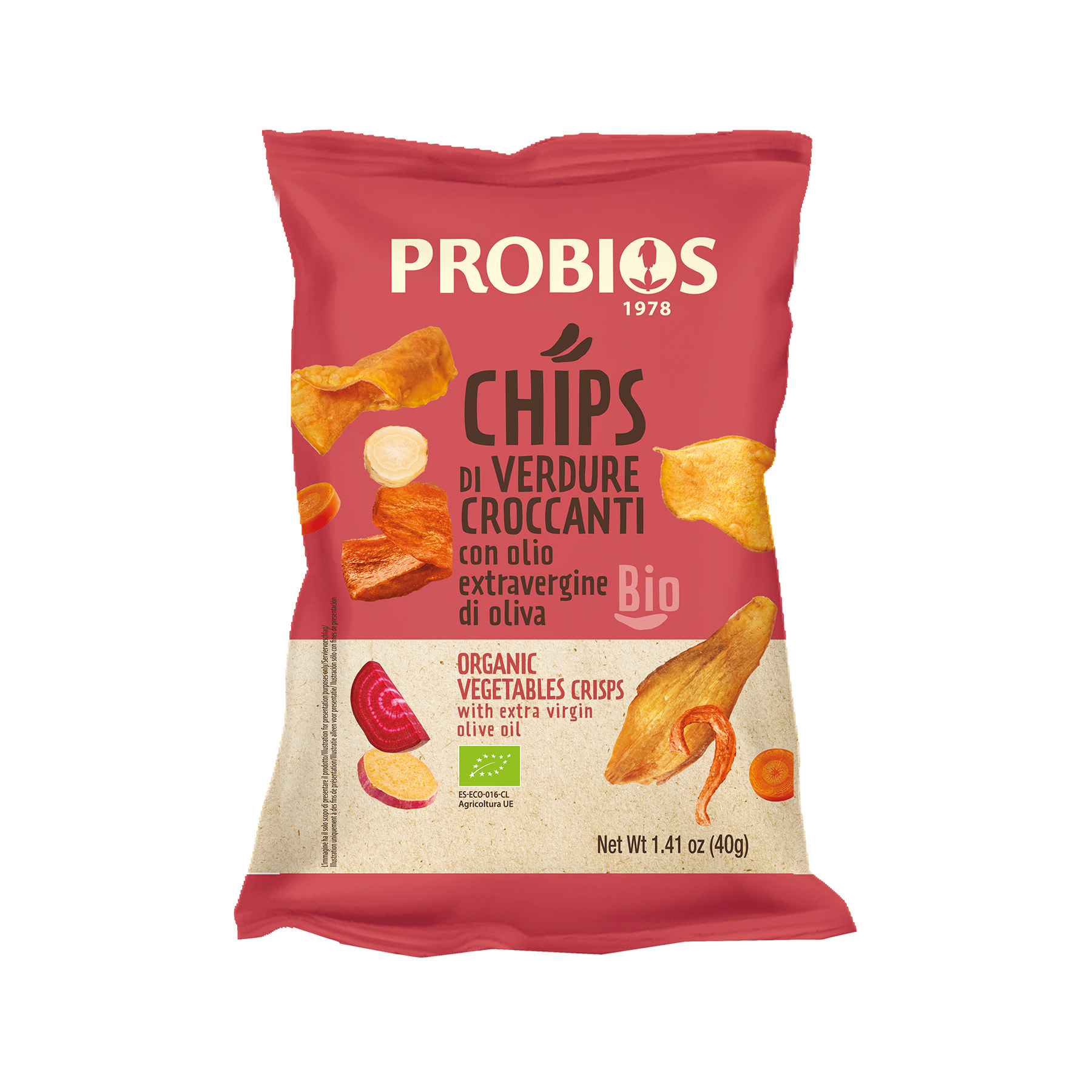 Chips di Verdure Croccanti Senza Glutine - Probios