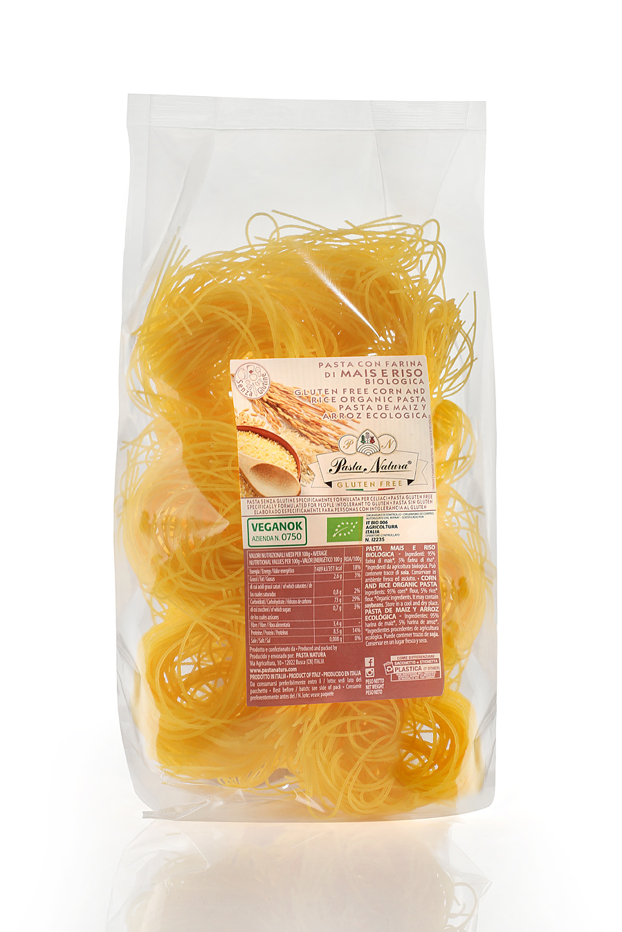Spaghetti Senza Glutine di Mais e Riso - Pasta Natura