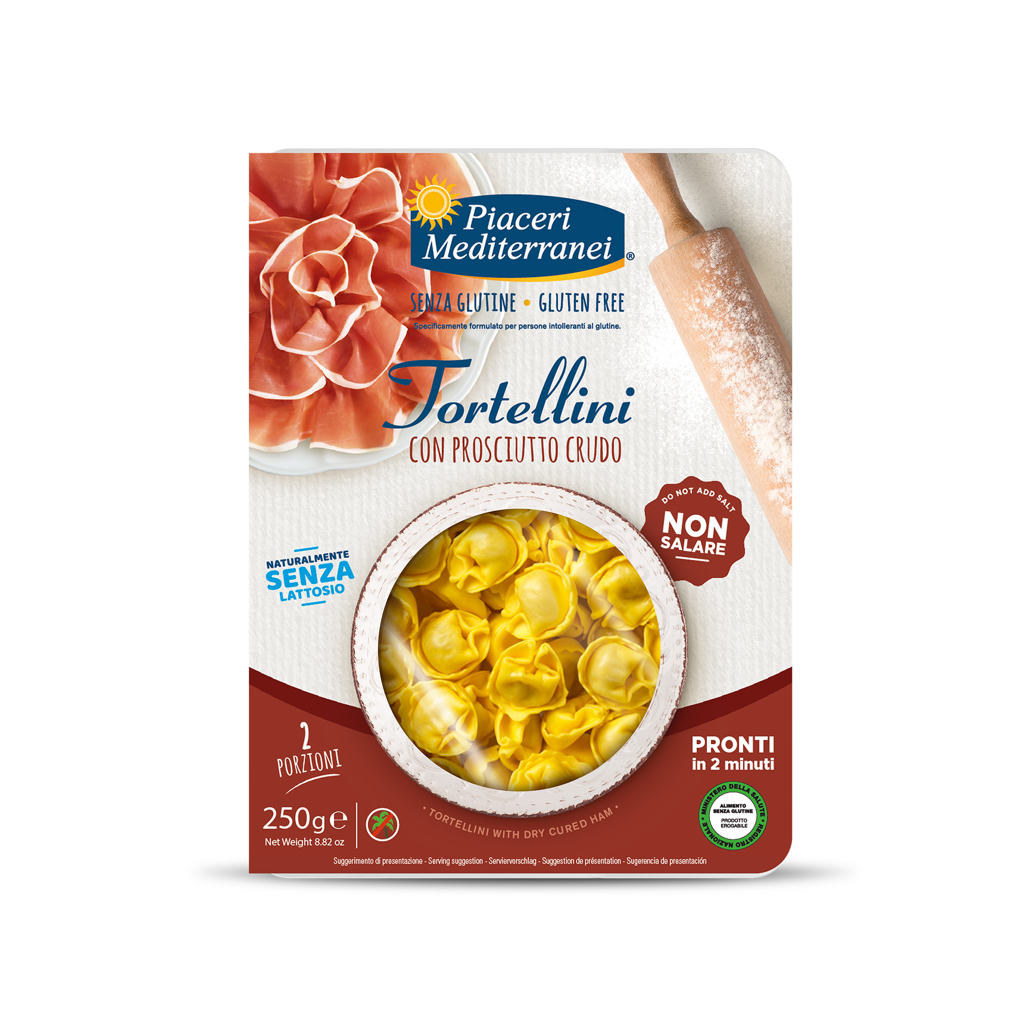 Tortellini con Prosciutto Crudo Senza Glutine - Piaceri Mediterranei
