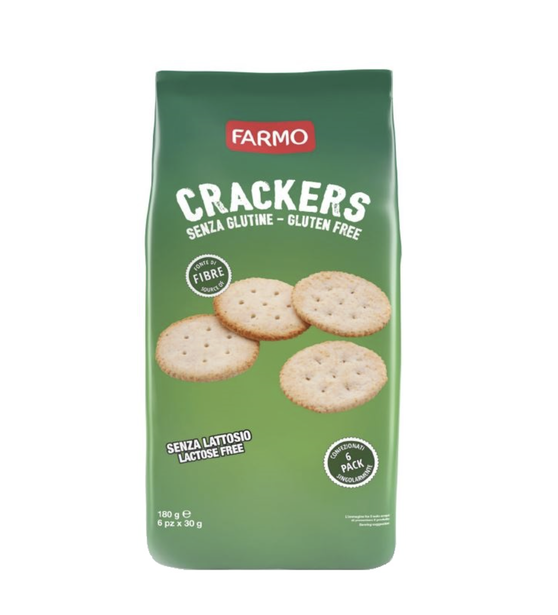 Crackers Multipacco 6 pz da 30 gr Senza Glutine - Farmo