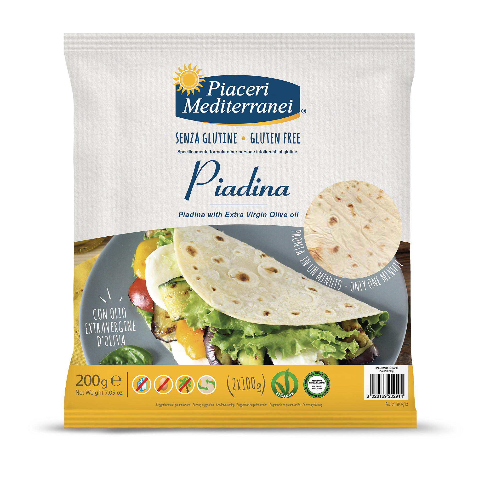 Piadina Senza Glutine - Piaceri Mediterranei