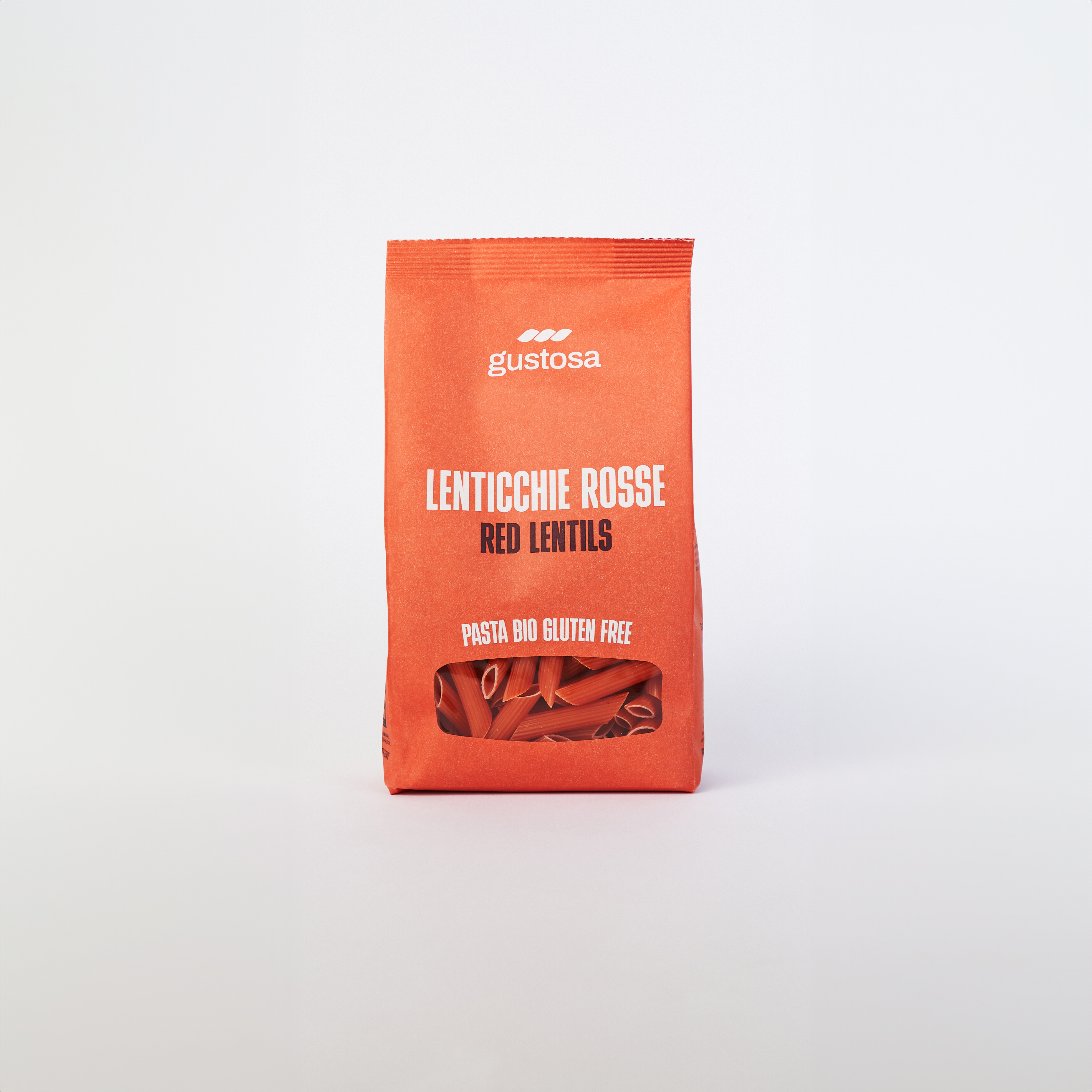 Penne di Lenticchie Rosse Bio Senza Glutine - Pasta Gustosa