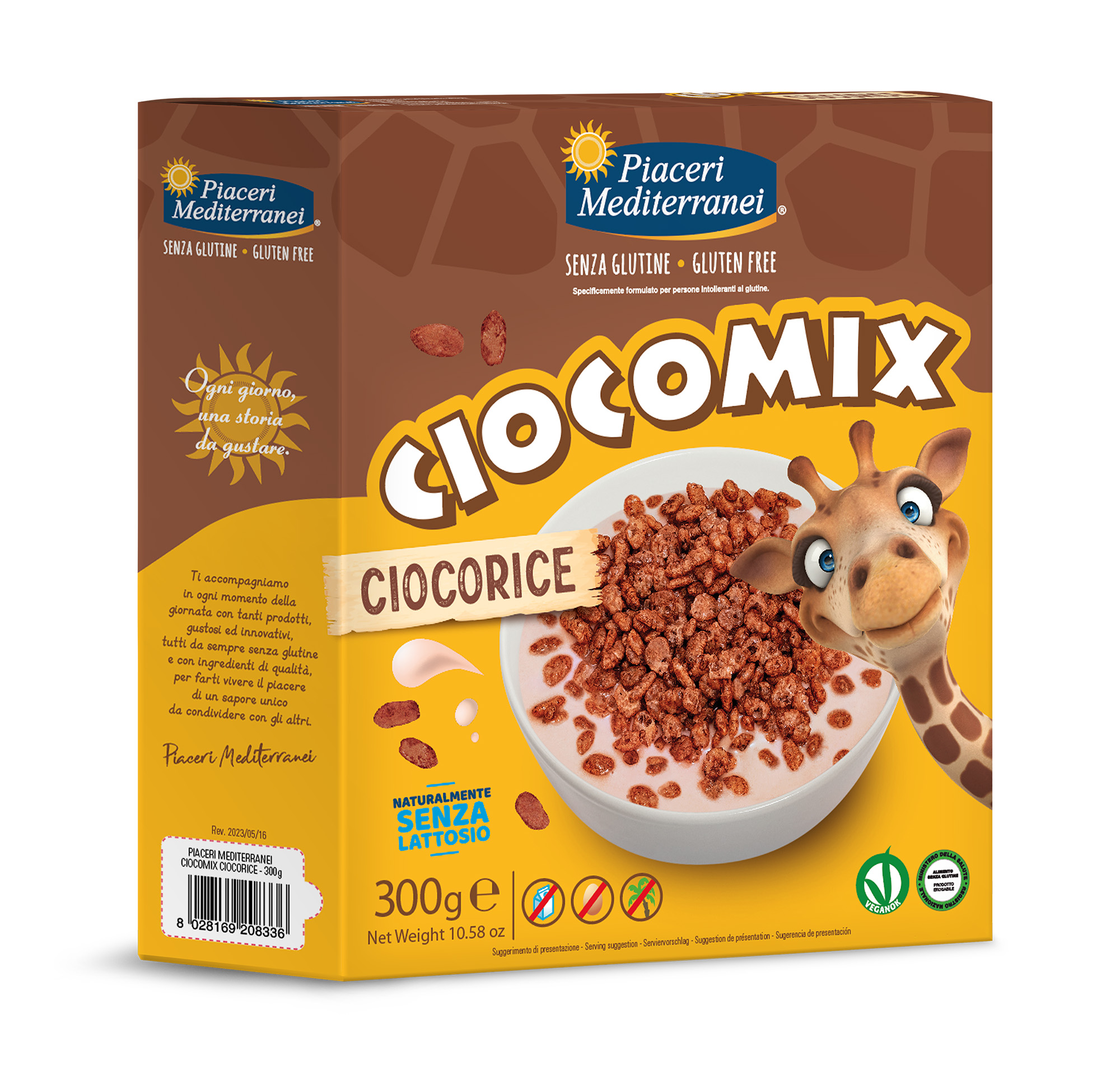 Cereali Senza Glutine Ciocomix Ciocorice - Piaceri Mediterranei