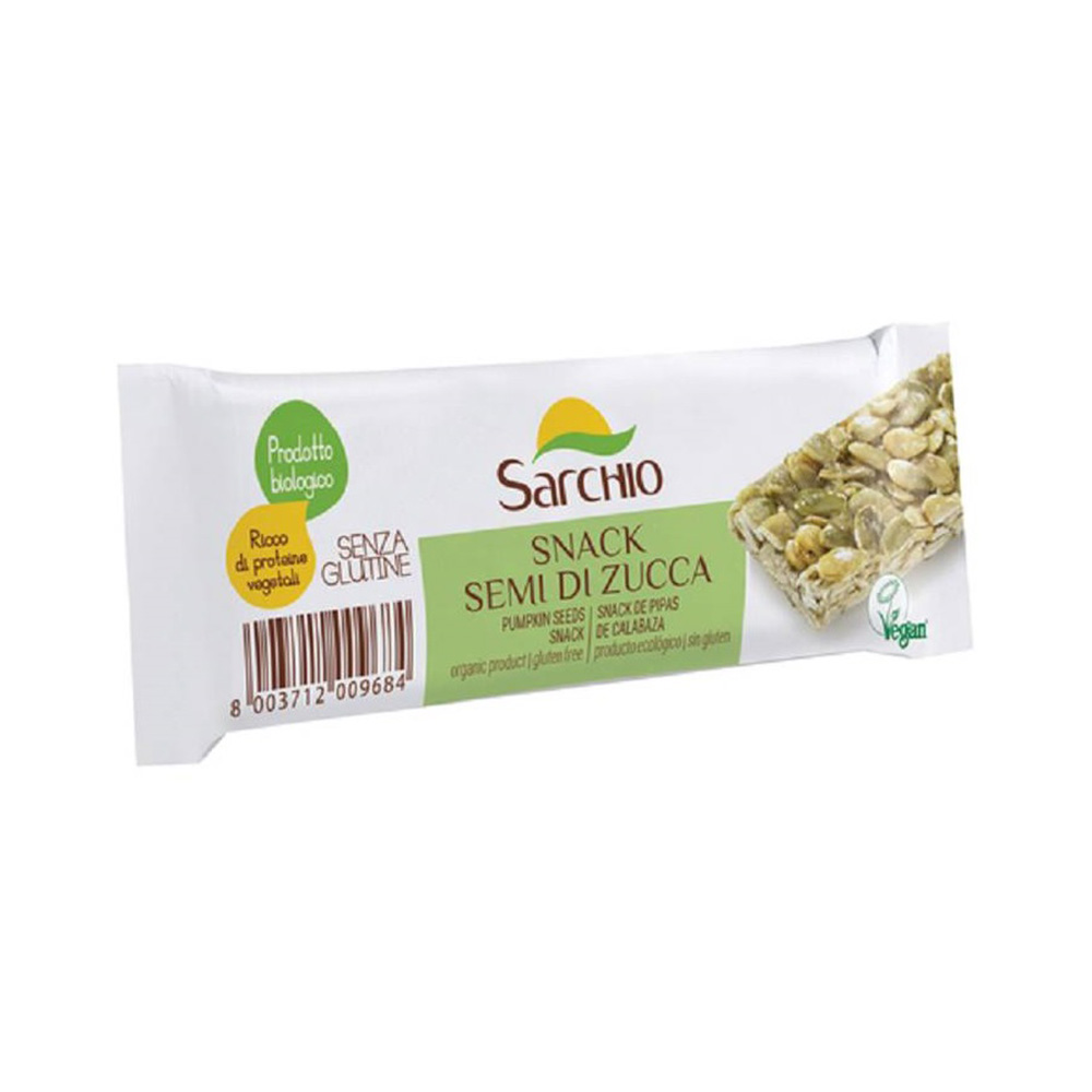 Snack Semi di Zucca Monoporzione Senza Glutine - Sarchio
